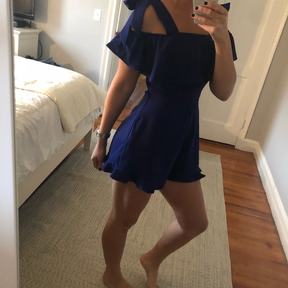 Lea & Viola NWT blue romper - Picture 3 of 7